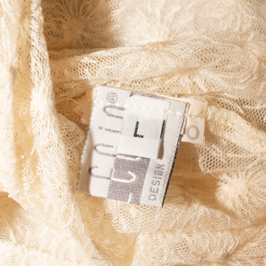 Mesh Flower Pattern Long sleeve (L)