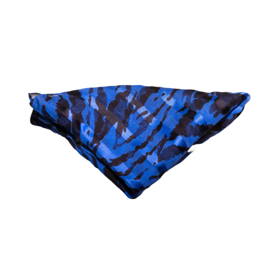 Striped Mesh Scarf 100% Silk