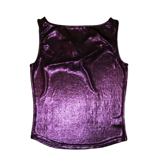 Vintage Purple Glittery Top (L)