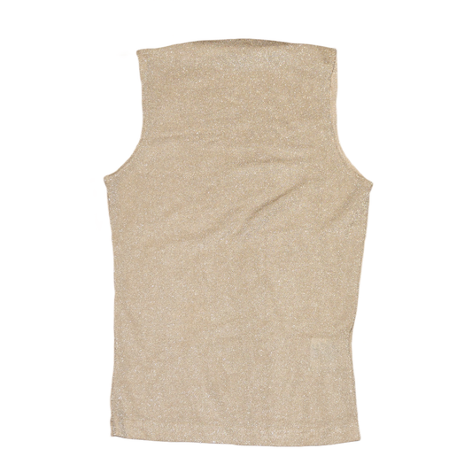 New Look Beige Glittery Top (38)