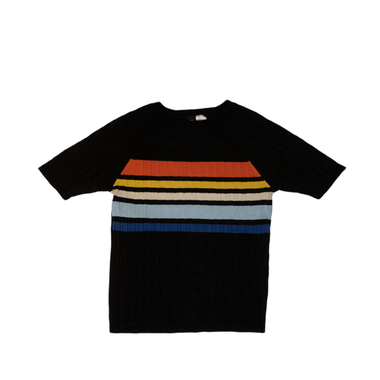 Ribbed knit T-shirt (XS)