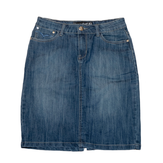 Y2K Rhinestone Denim Skirt (42)