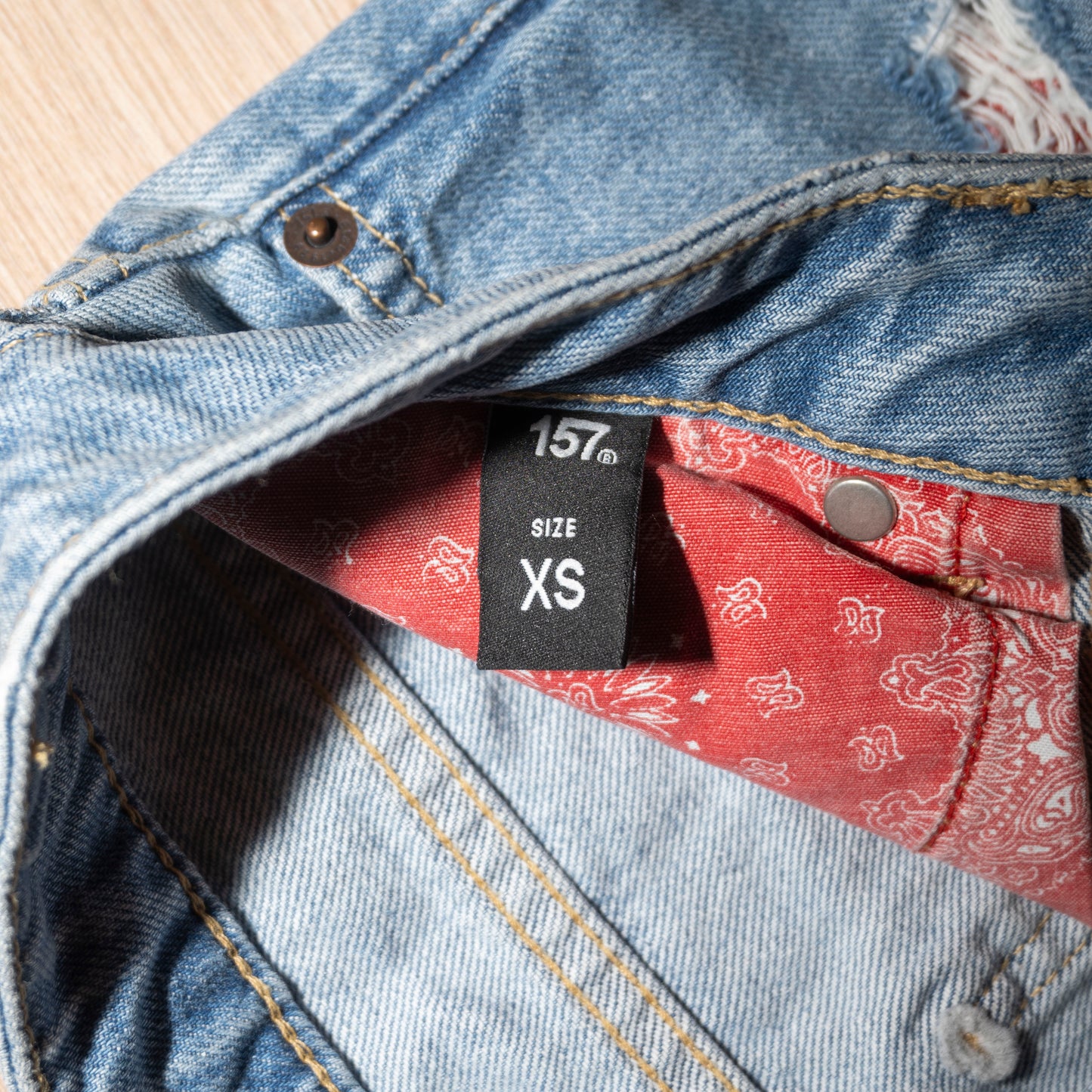 Jeans With bandana details (XS)