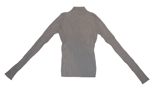 Baby Blue Ribbed Turtle neck (S)