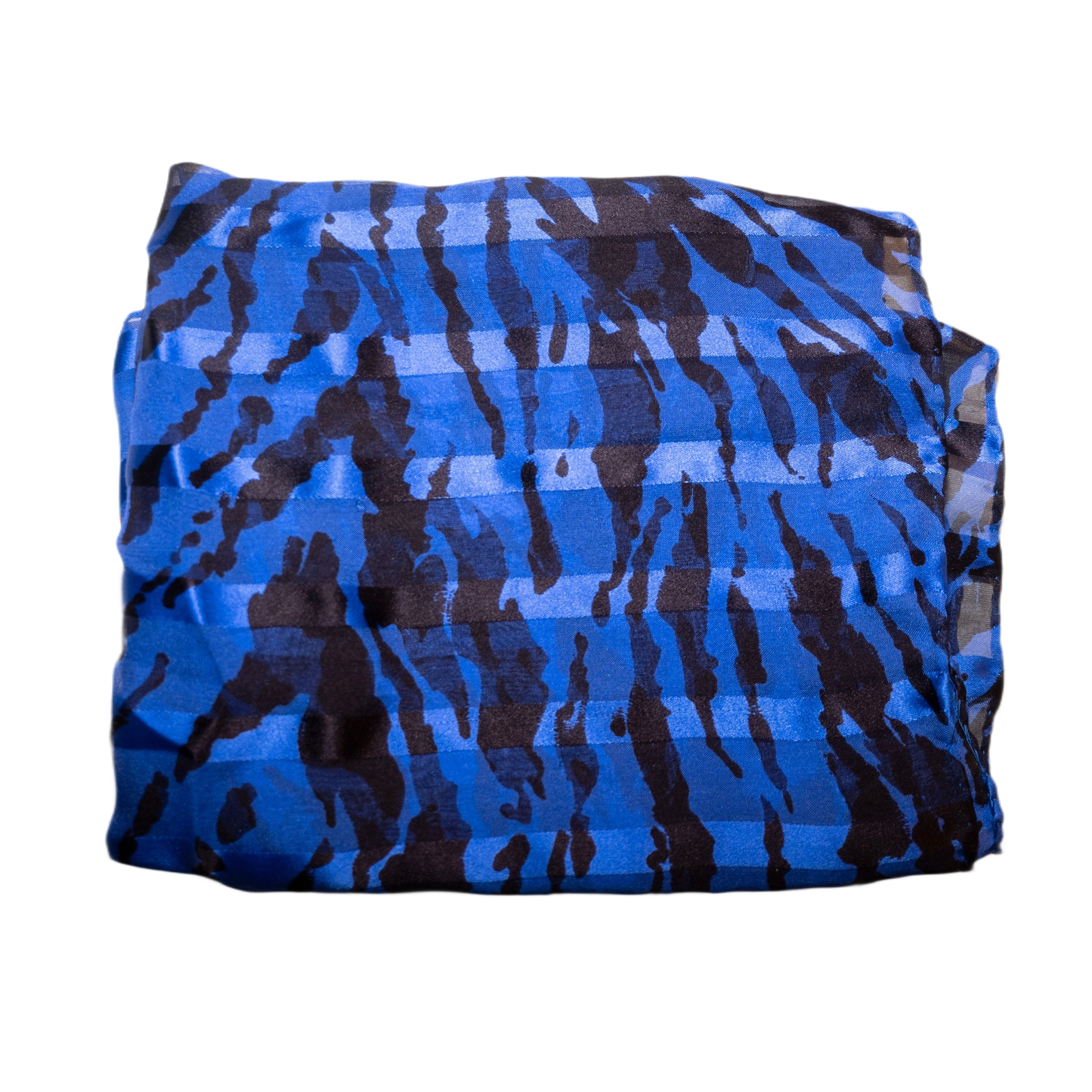 Striped Mesh Scarf 100% Silk