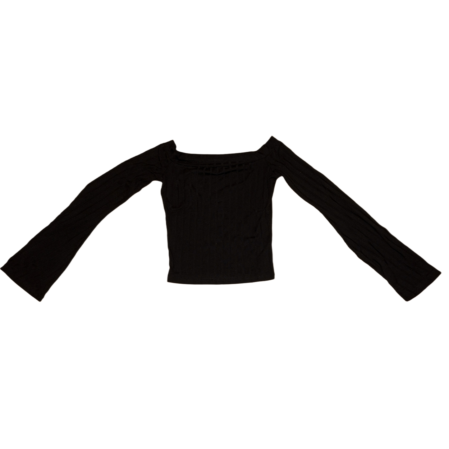 Ribbed Off The Shoulder Crop Top (XS)