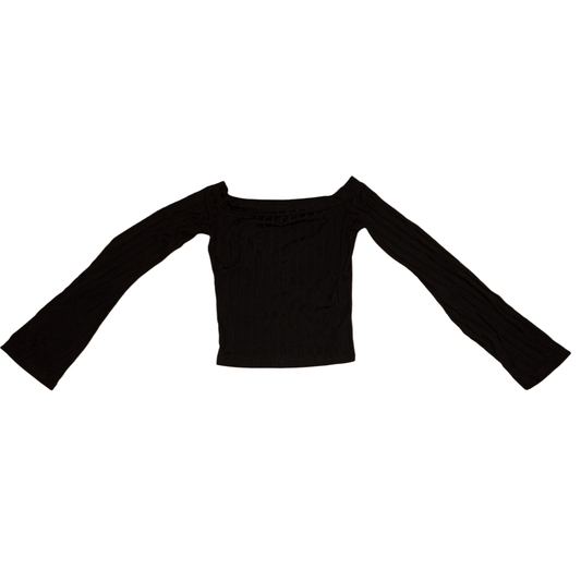 Ribbed Off The Shoulder Crop Top (XS)