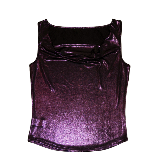 Vintage Purple Glittery Top (L)